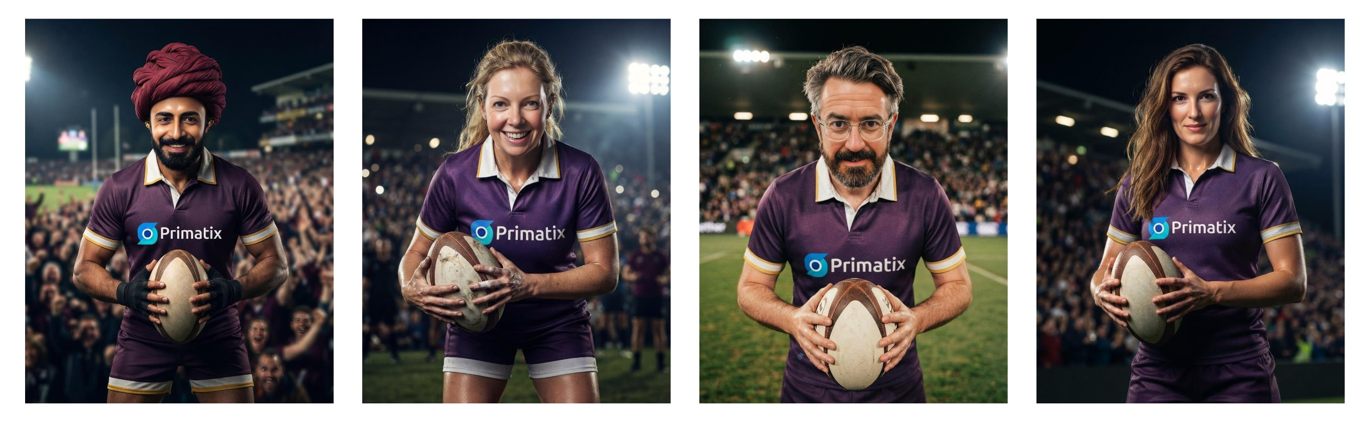 Branded uniforms for Rugby World cup for brand activations 