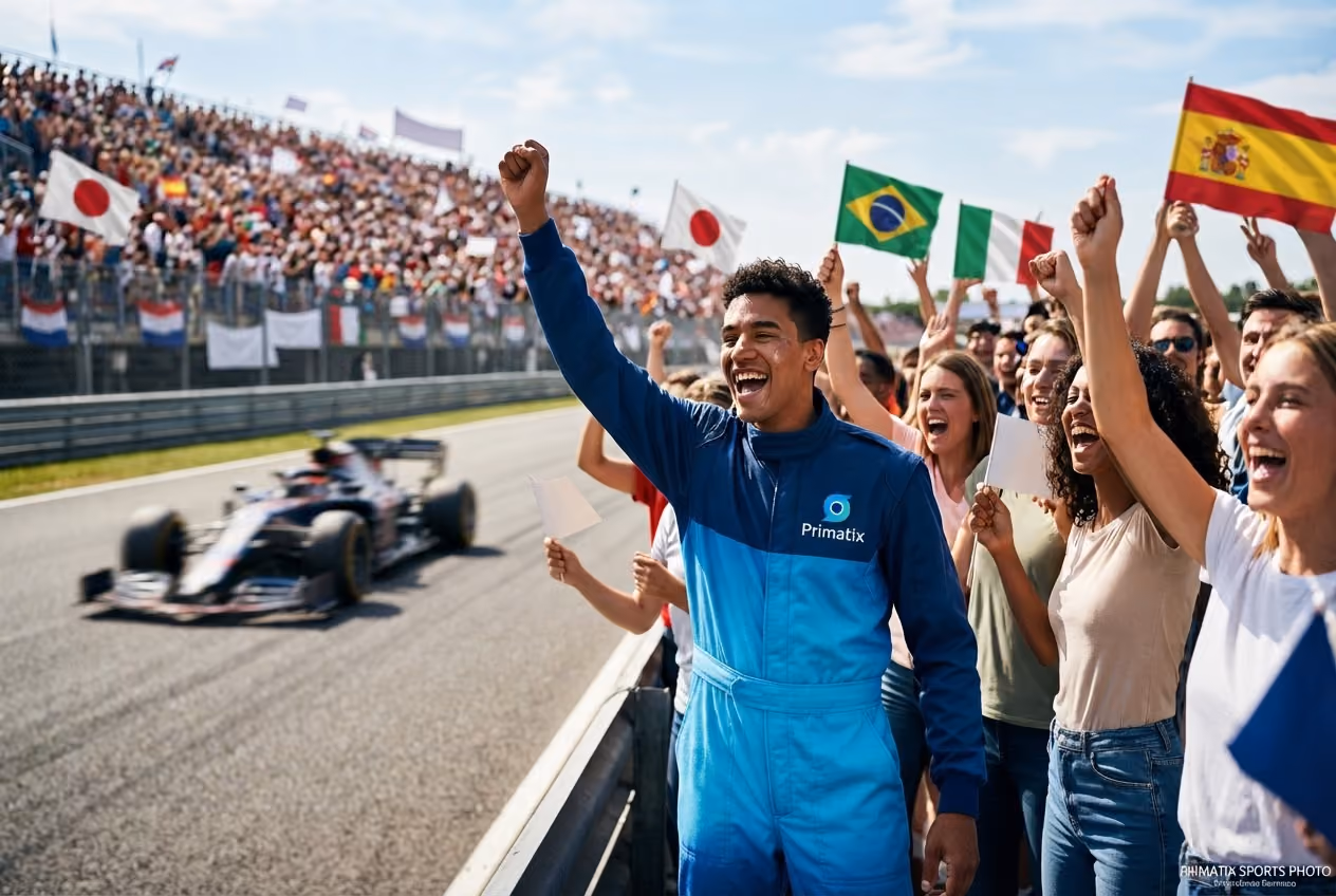 AI Photo booth experience marketing at the F1