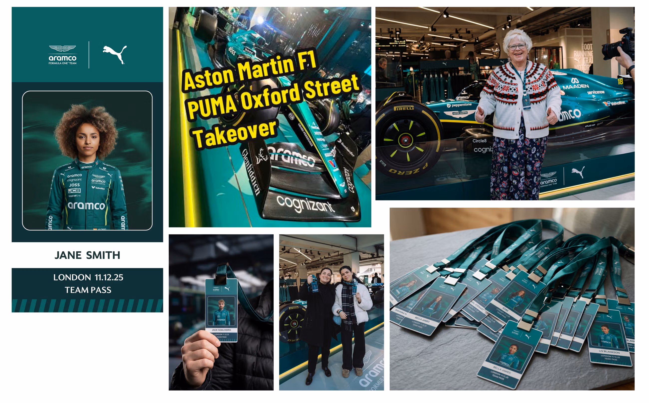 Aston Martin x PUMA AI Paddock pass