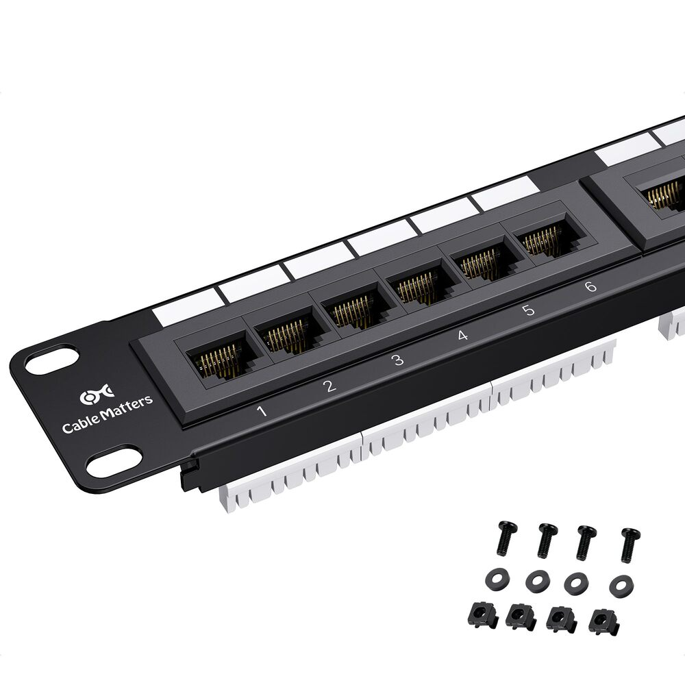 Cable Matters 24-port Cat6 patch panel