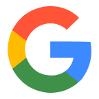 Google multicolored capital letter G logo.