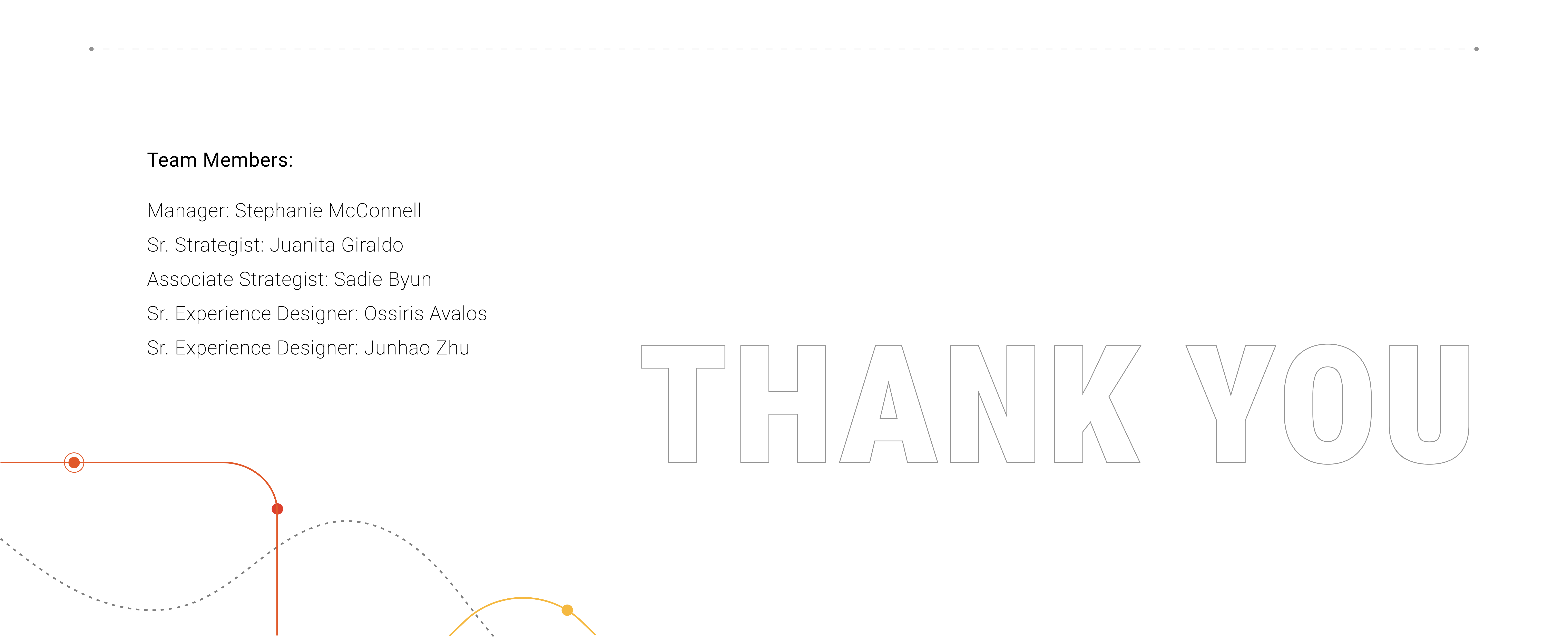 Team Members List - Thank You