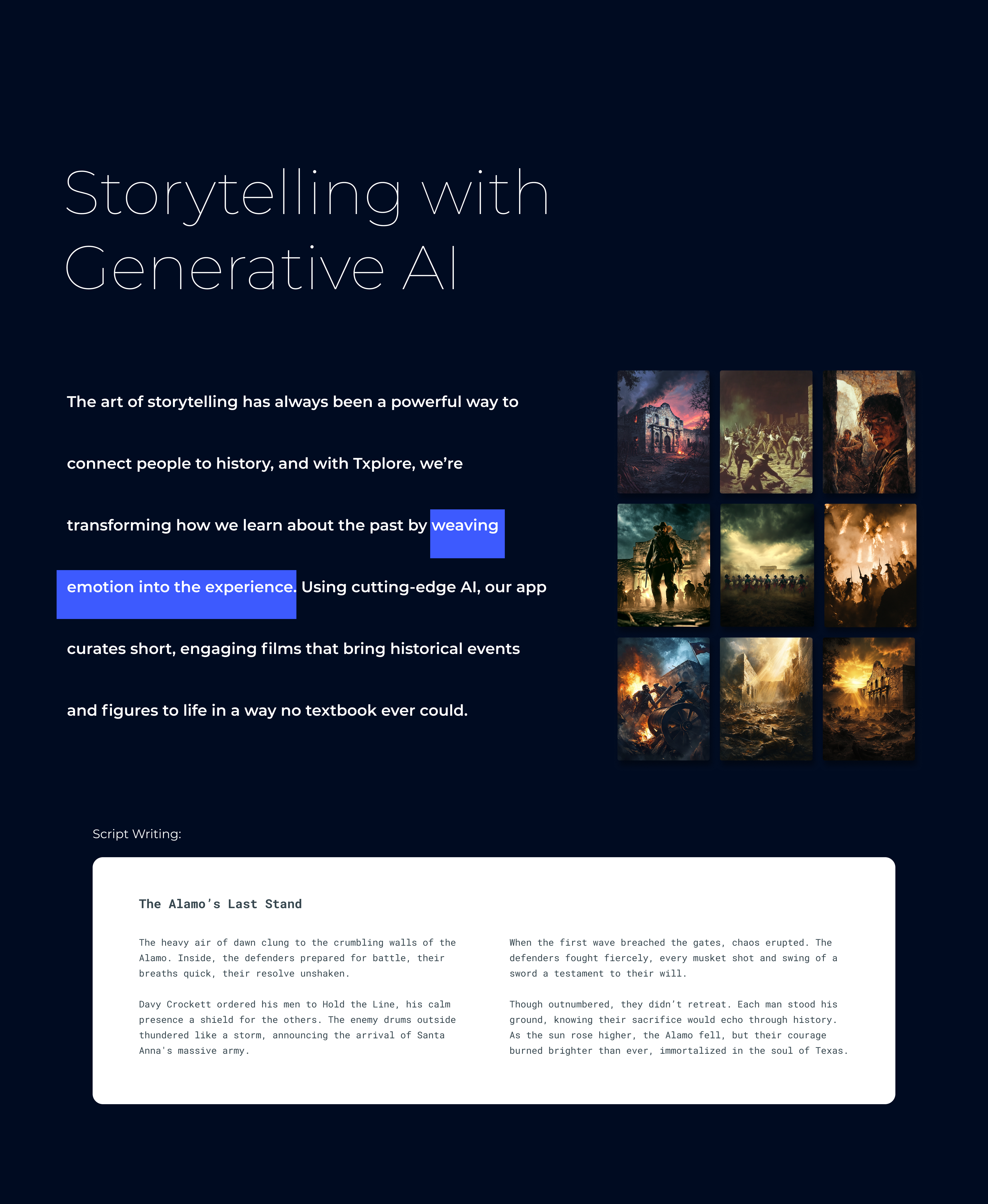 Storytelling with AI