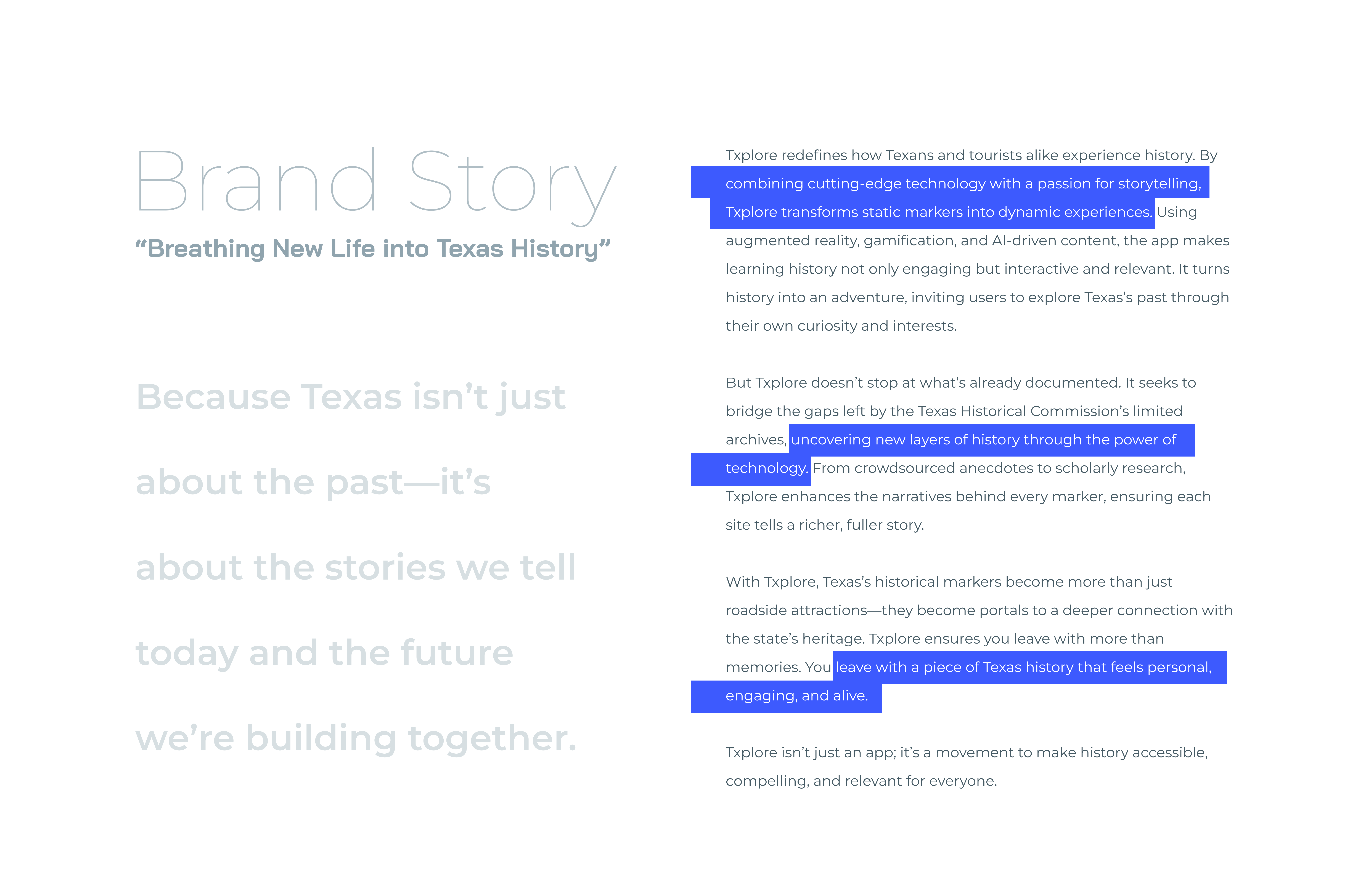 Brand Story