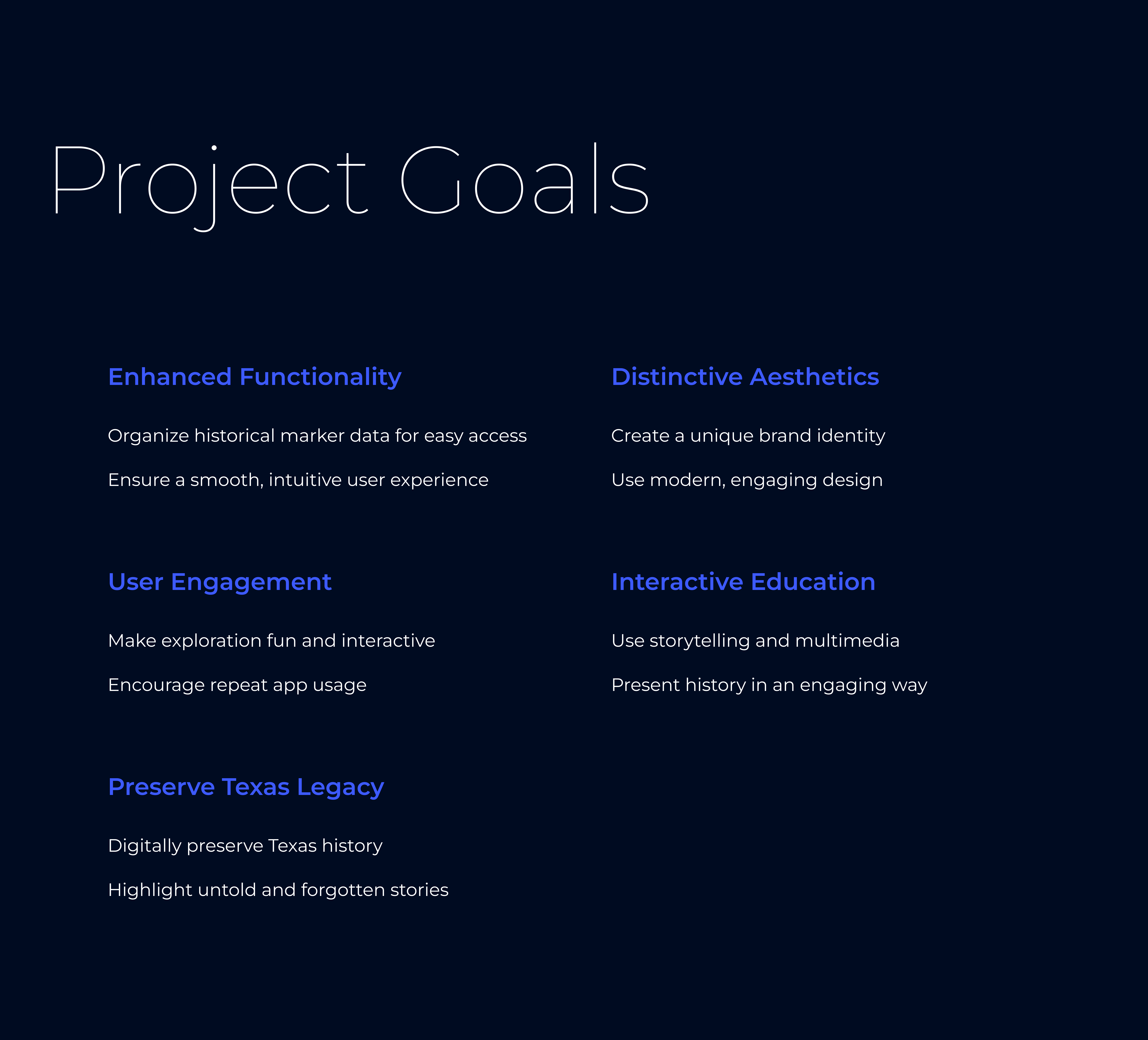 Project Goals