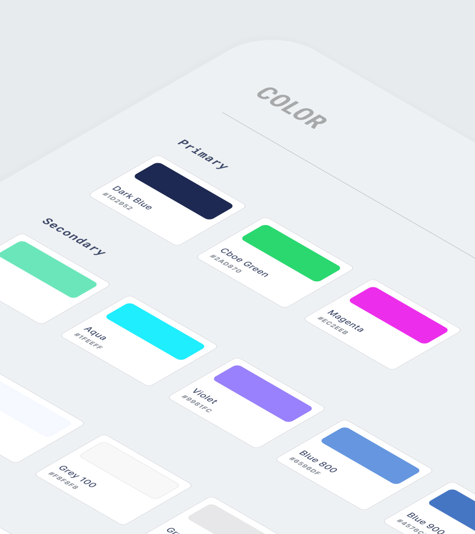 Cboe Gallery Item - Design System and Materials