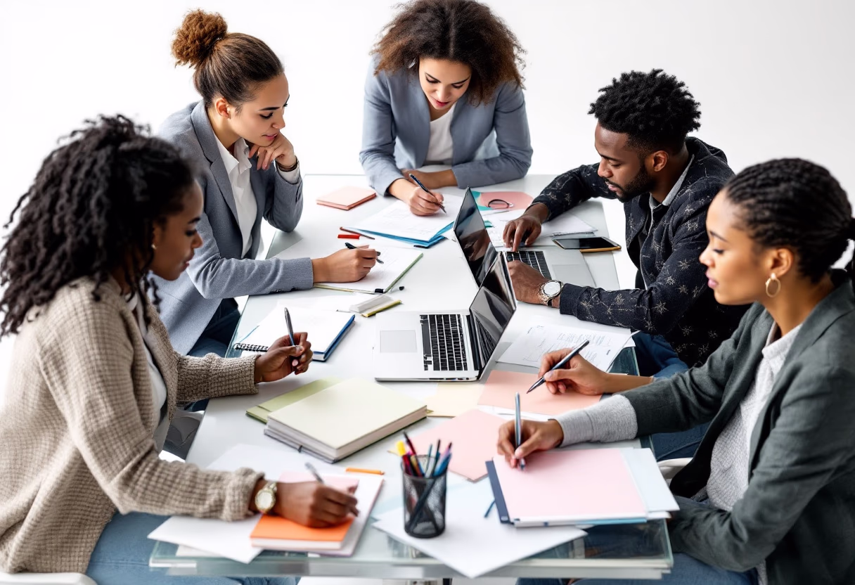 image of a brainstorming session (for a consulting firm)