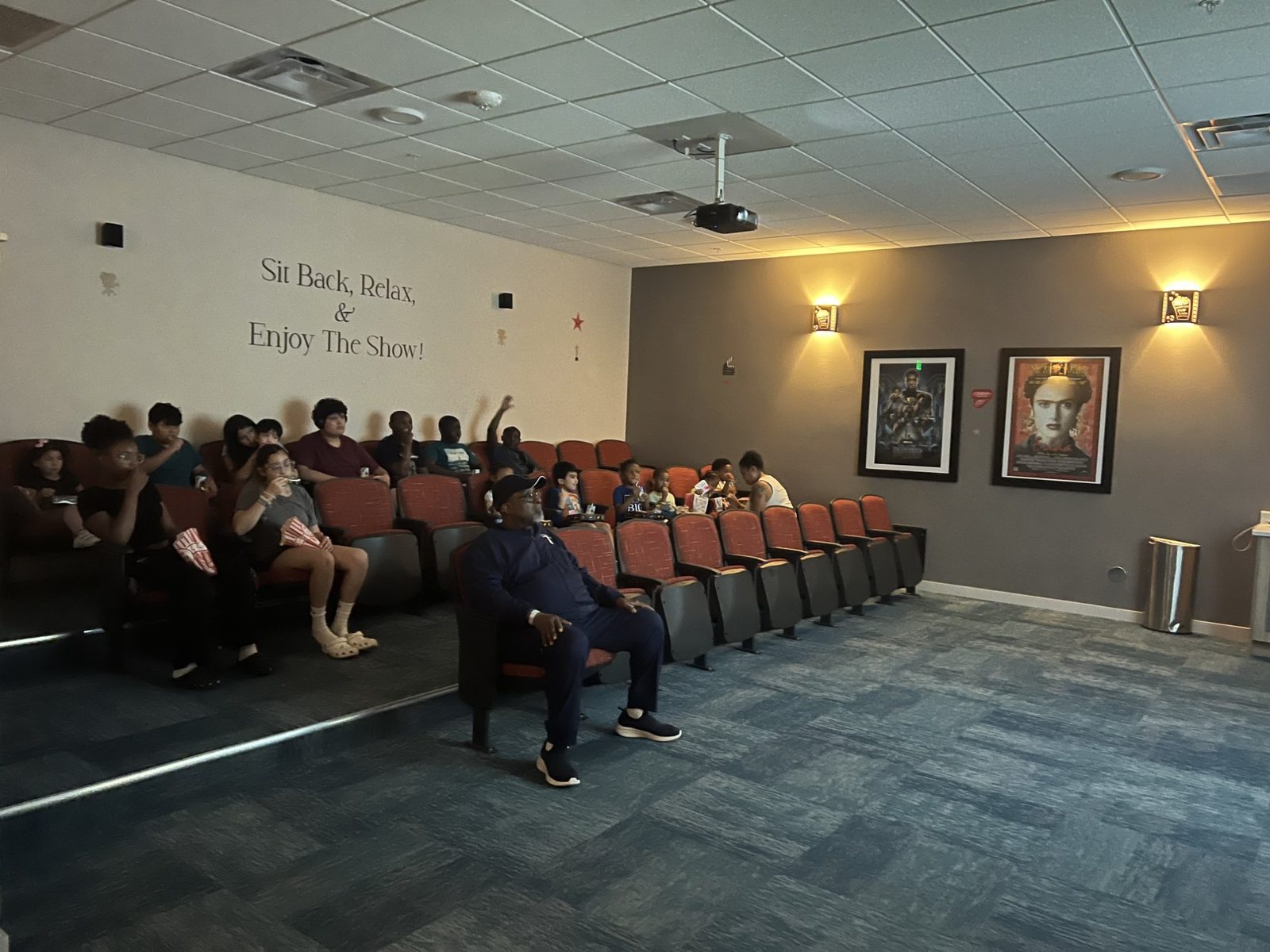 image of parents and staff discussing enrollment