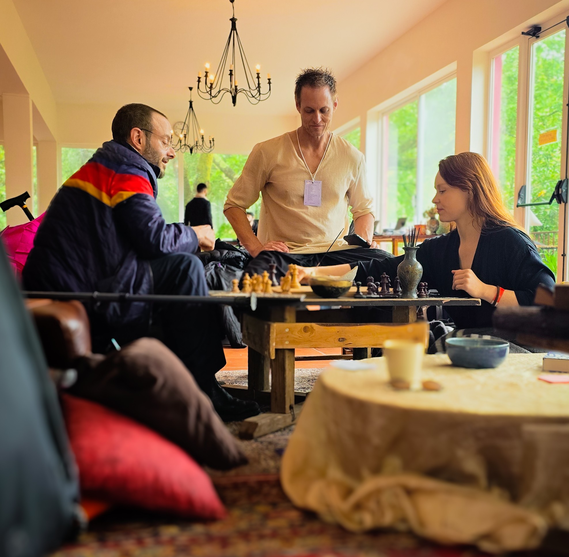 Salon gathering, intimate research session