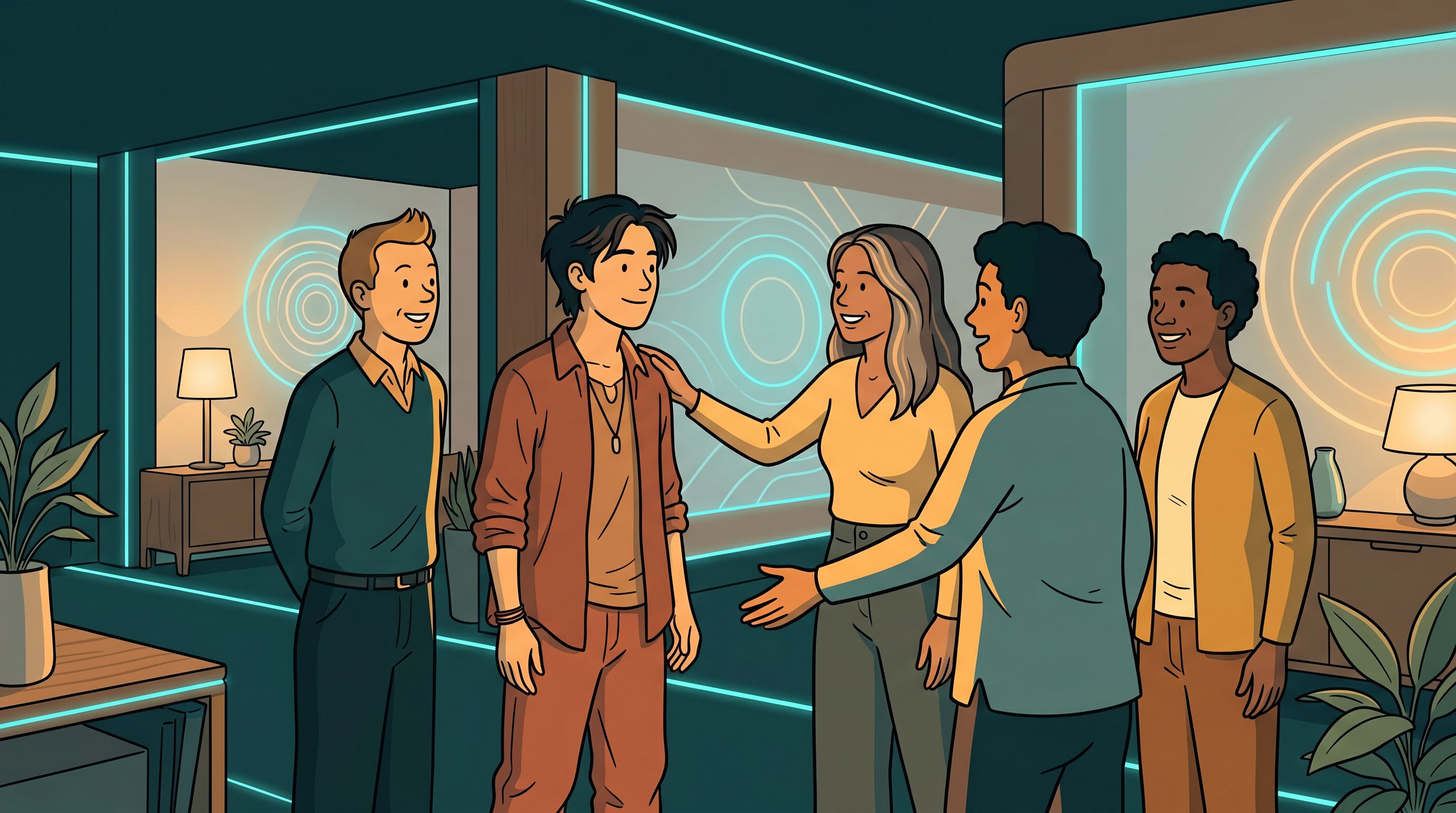 Belong: a newcomer warmly welcomed into the community