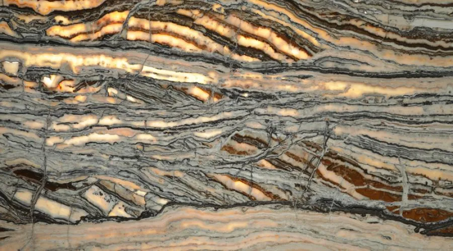 Natural stone slab sample for countertop preview