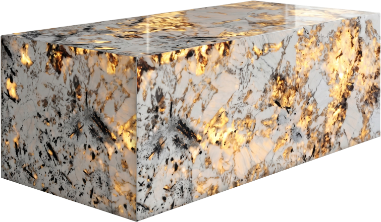 Pearl stone slab sample