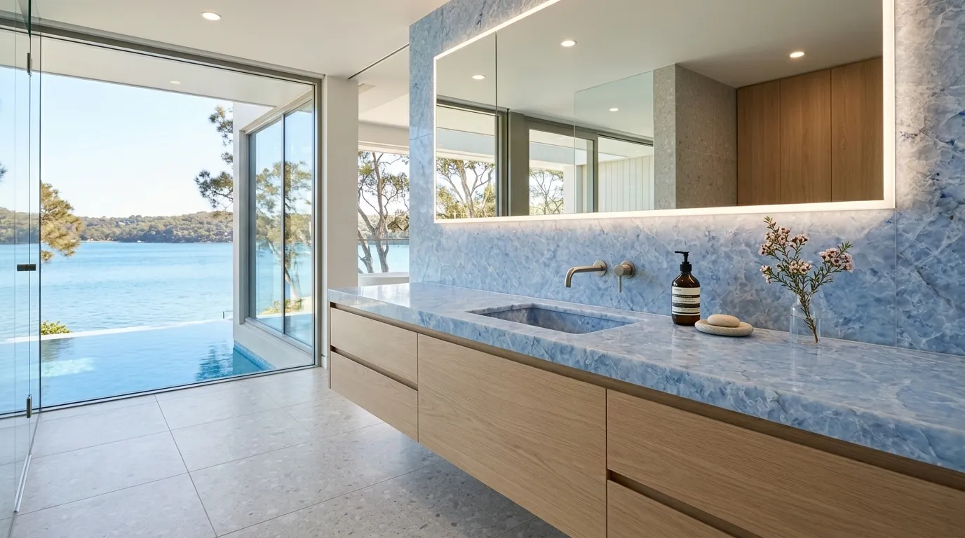 Stone countertop design concept image