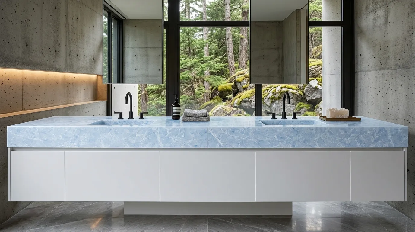 Stone countertop design concept image