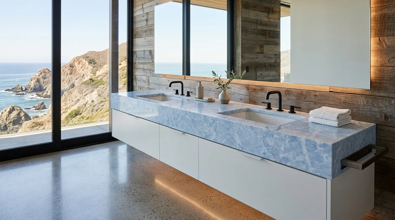 Stone countertop design concept image