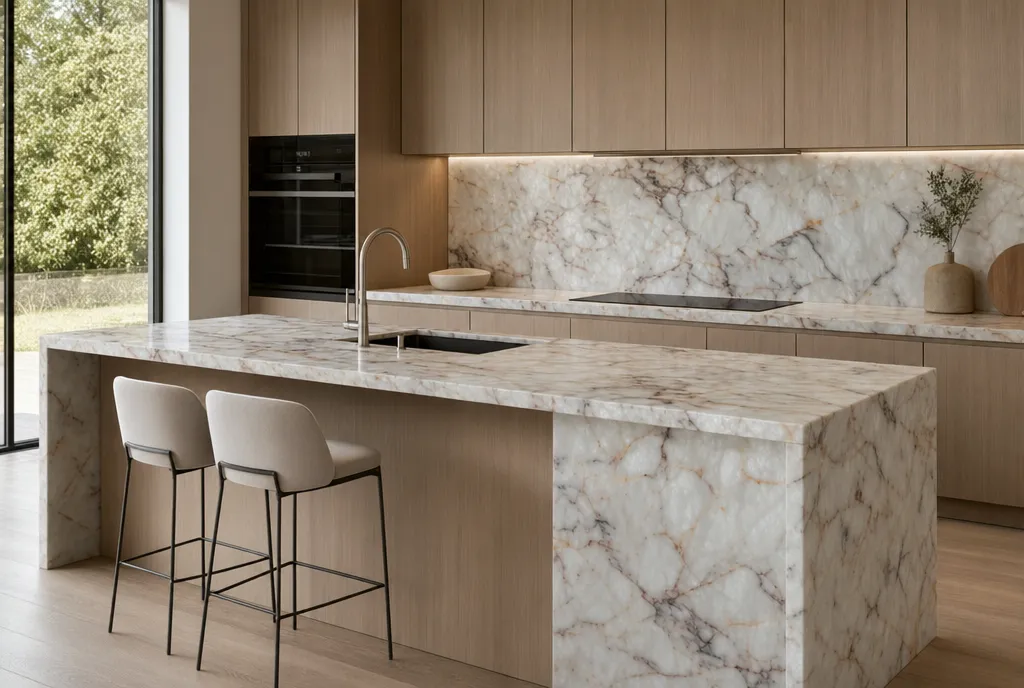 Crystallo quartzite countertop slab