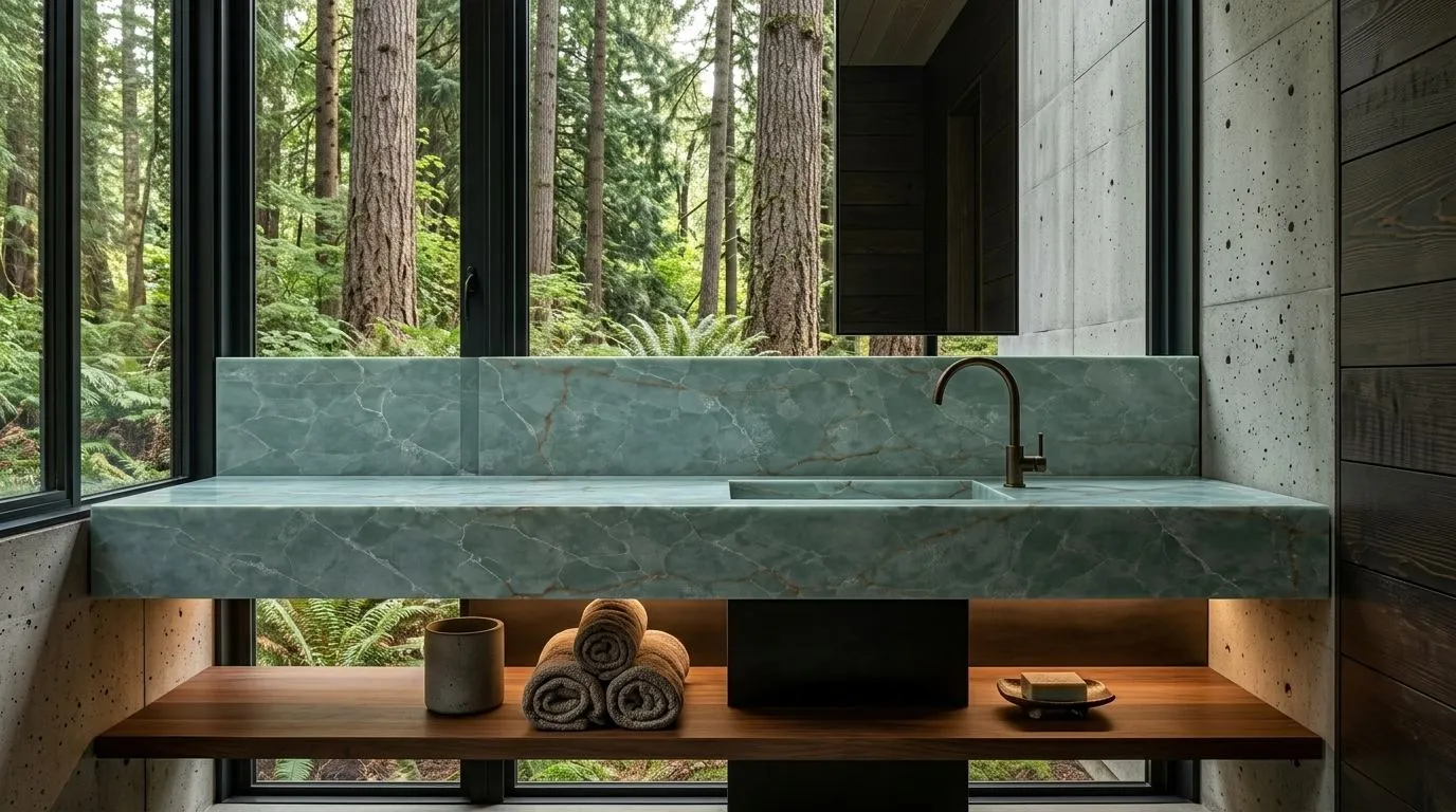 Stone countertop design concept image