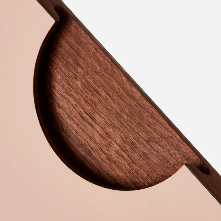 Holte half-moon laminate cabinet handle