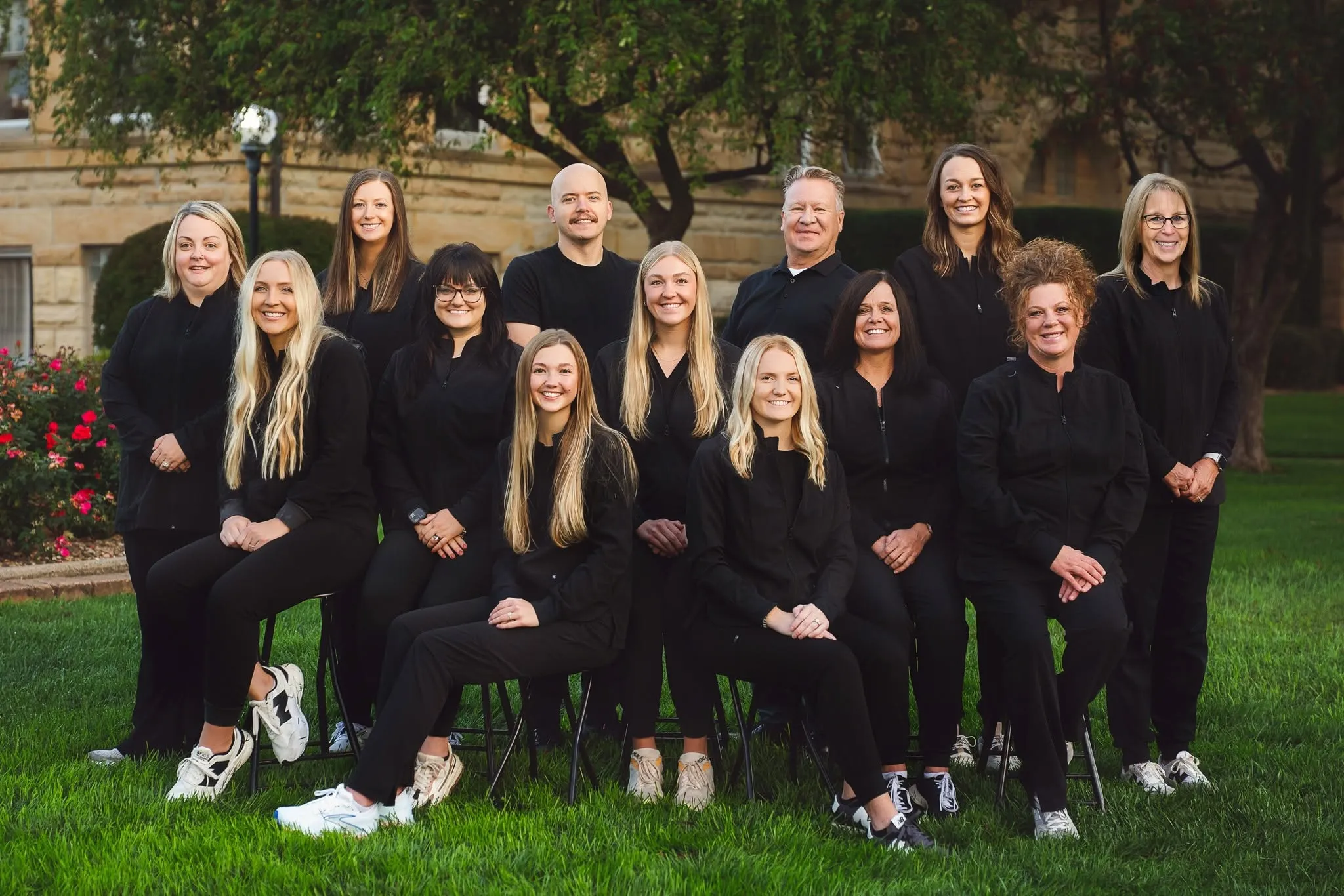 Markham Family Dental Associates team member standing outdoors