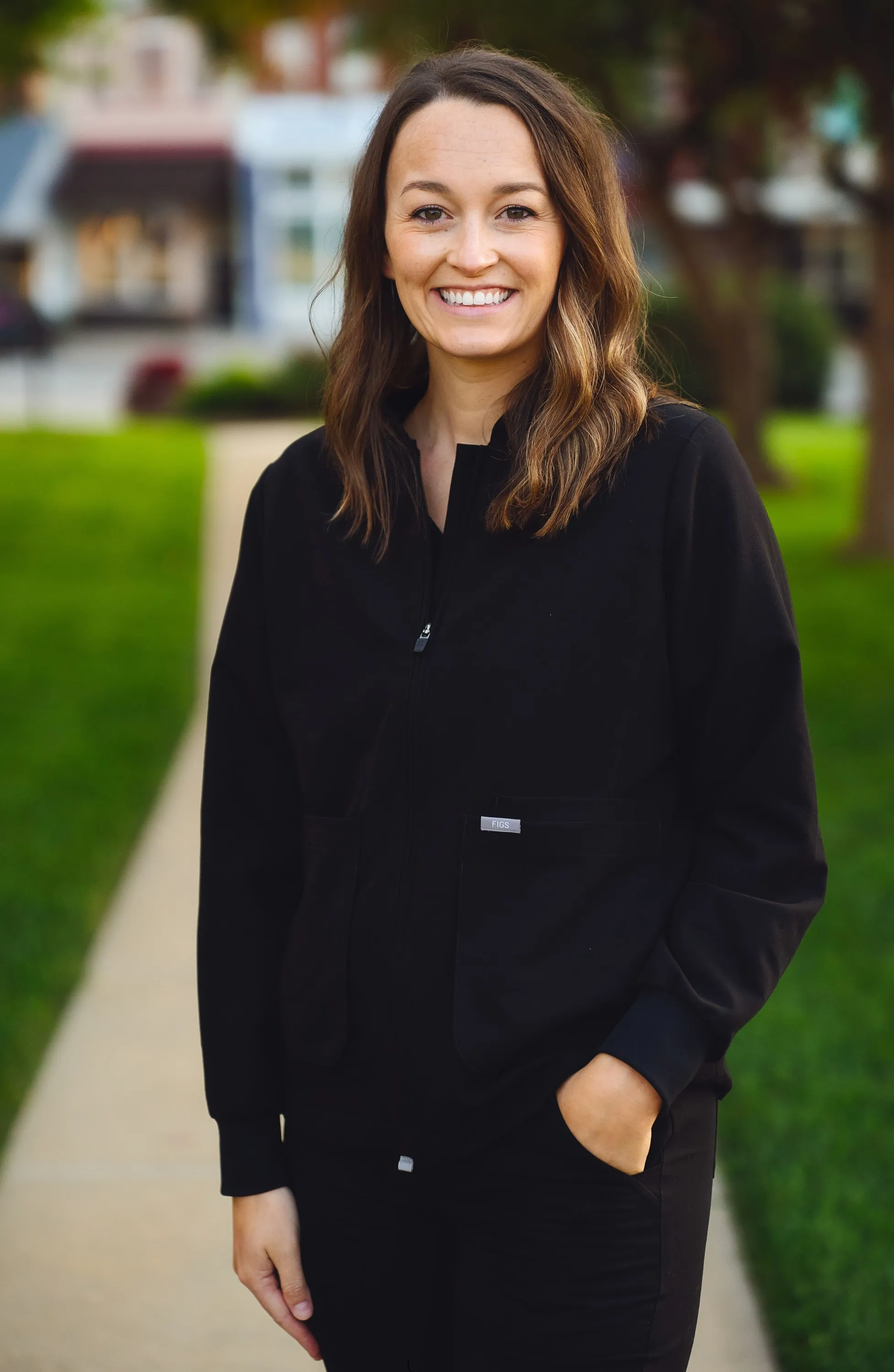 Portrait of Katie Farver standing outdoors in Harlan