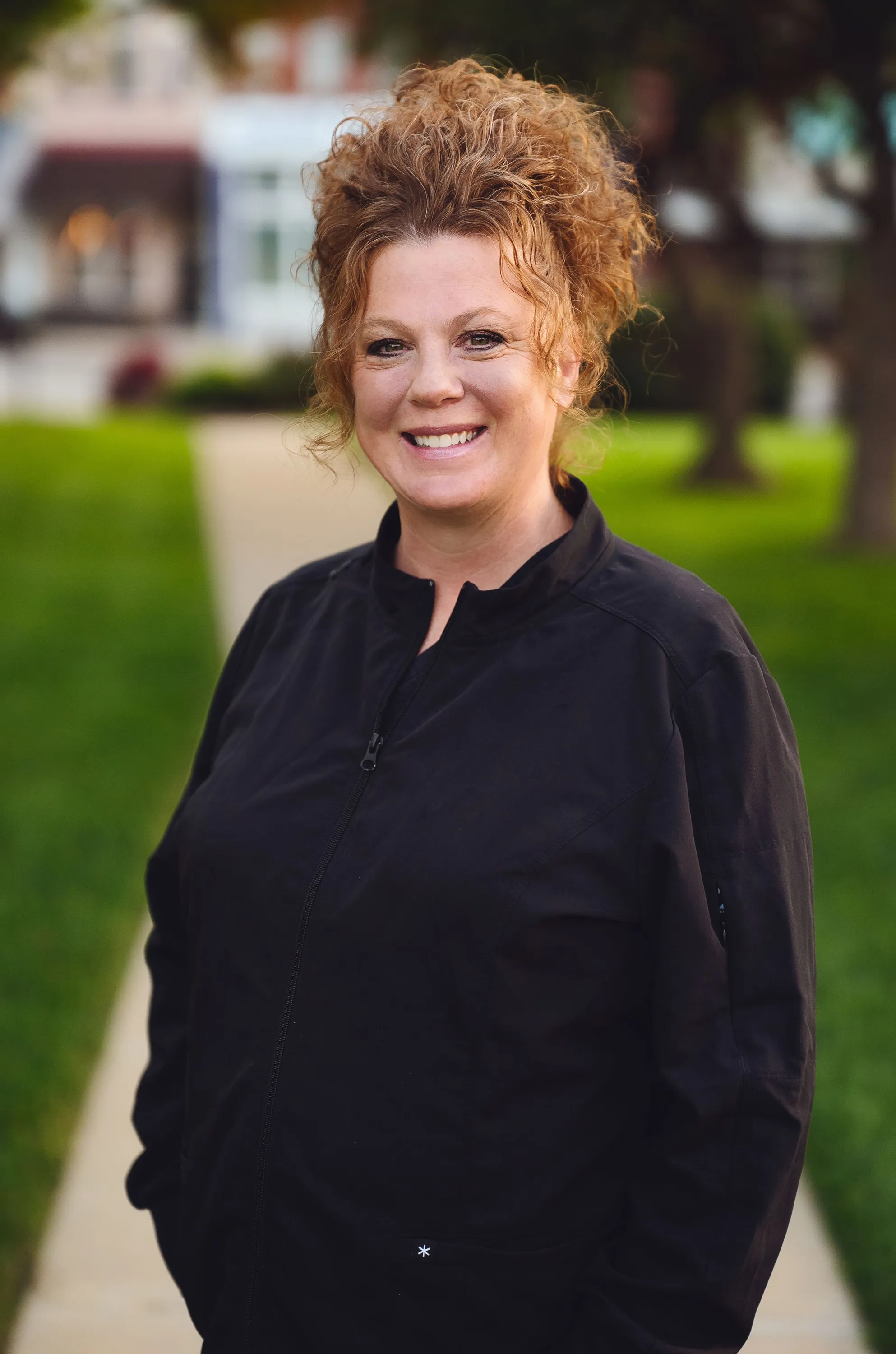 Portrait of Ana Jody Mahlberg outdoors in Harlan