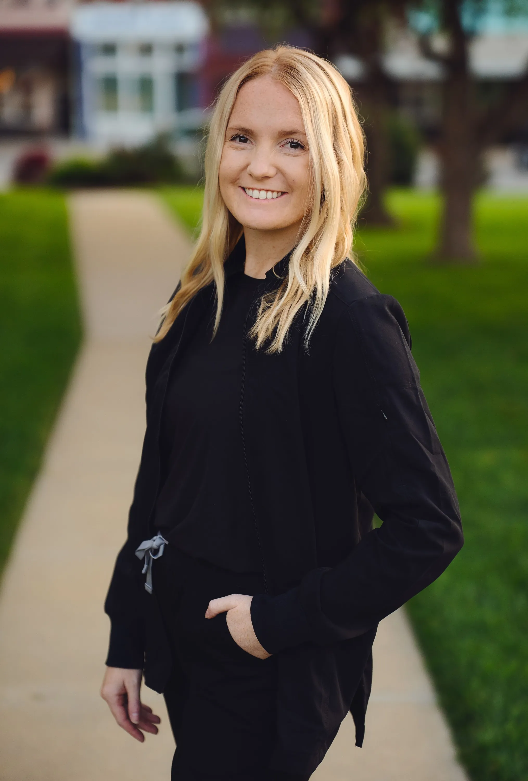 Portrait of Madison Kelly standing outdoors in Harlan