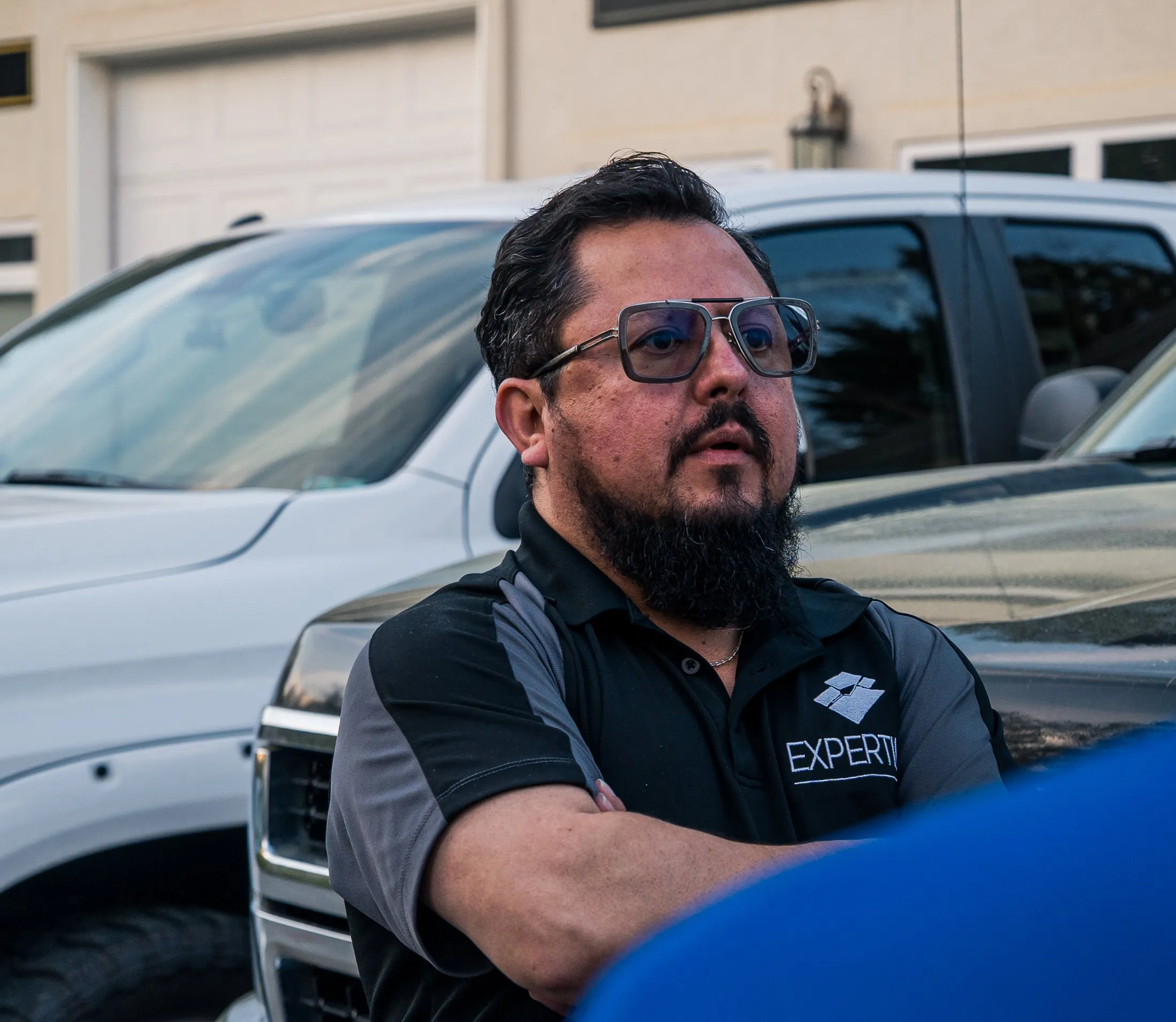 Andres Silva on site with the Expertile crew