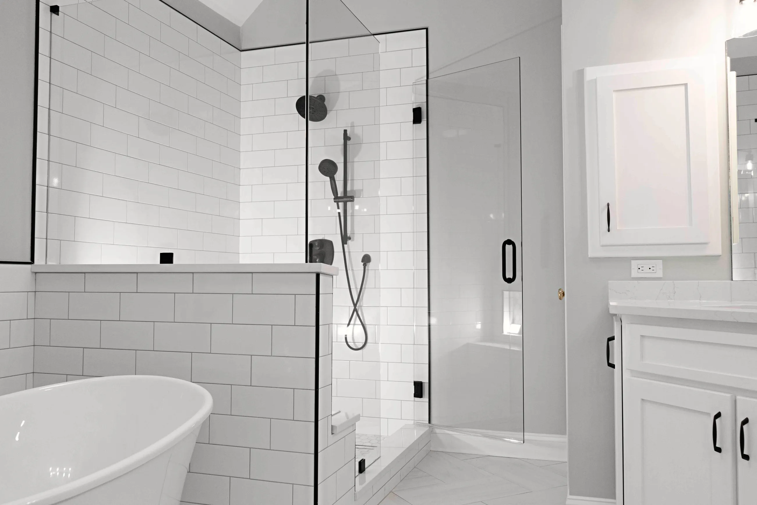 Bathroom remodel in Fayette County with custom tile