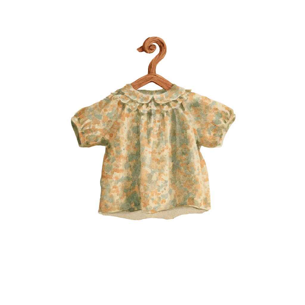 Children's clothing arriving on a closet rack