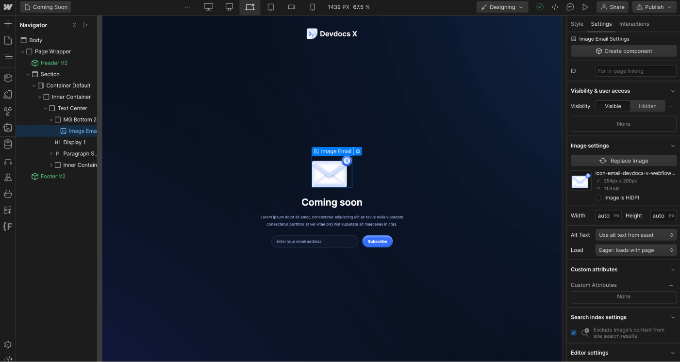 Icons And Graphics - Devdocs X Webflow Templa