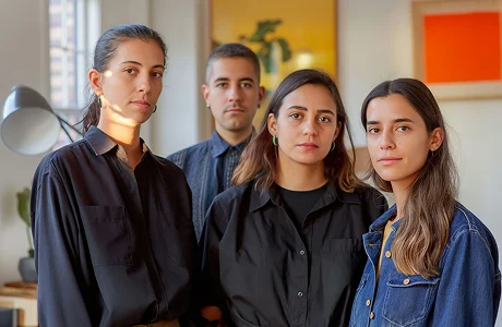 A group of people standing next to each other.
