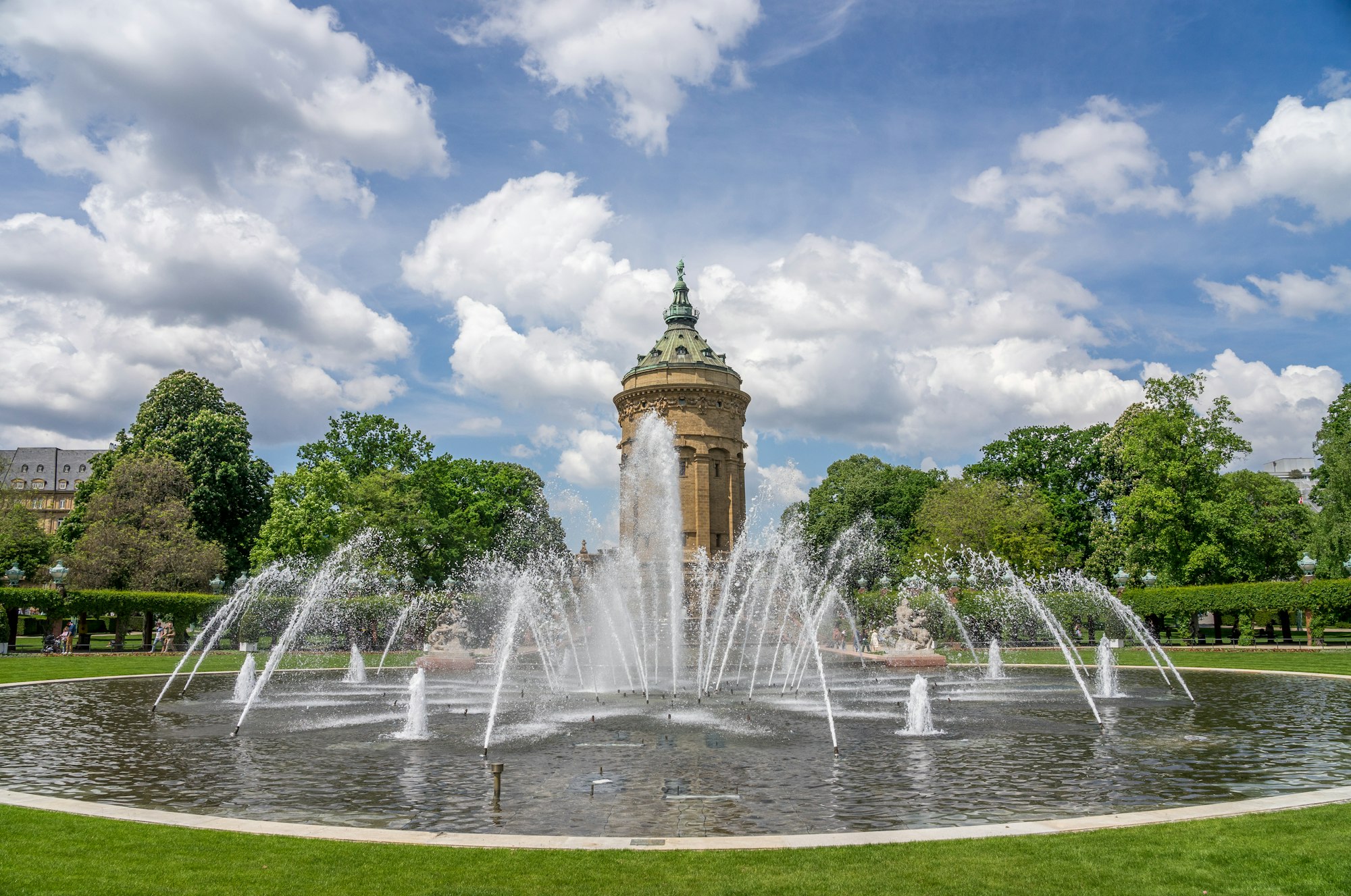 Mannheim Wasserturm Skyline