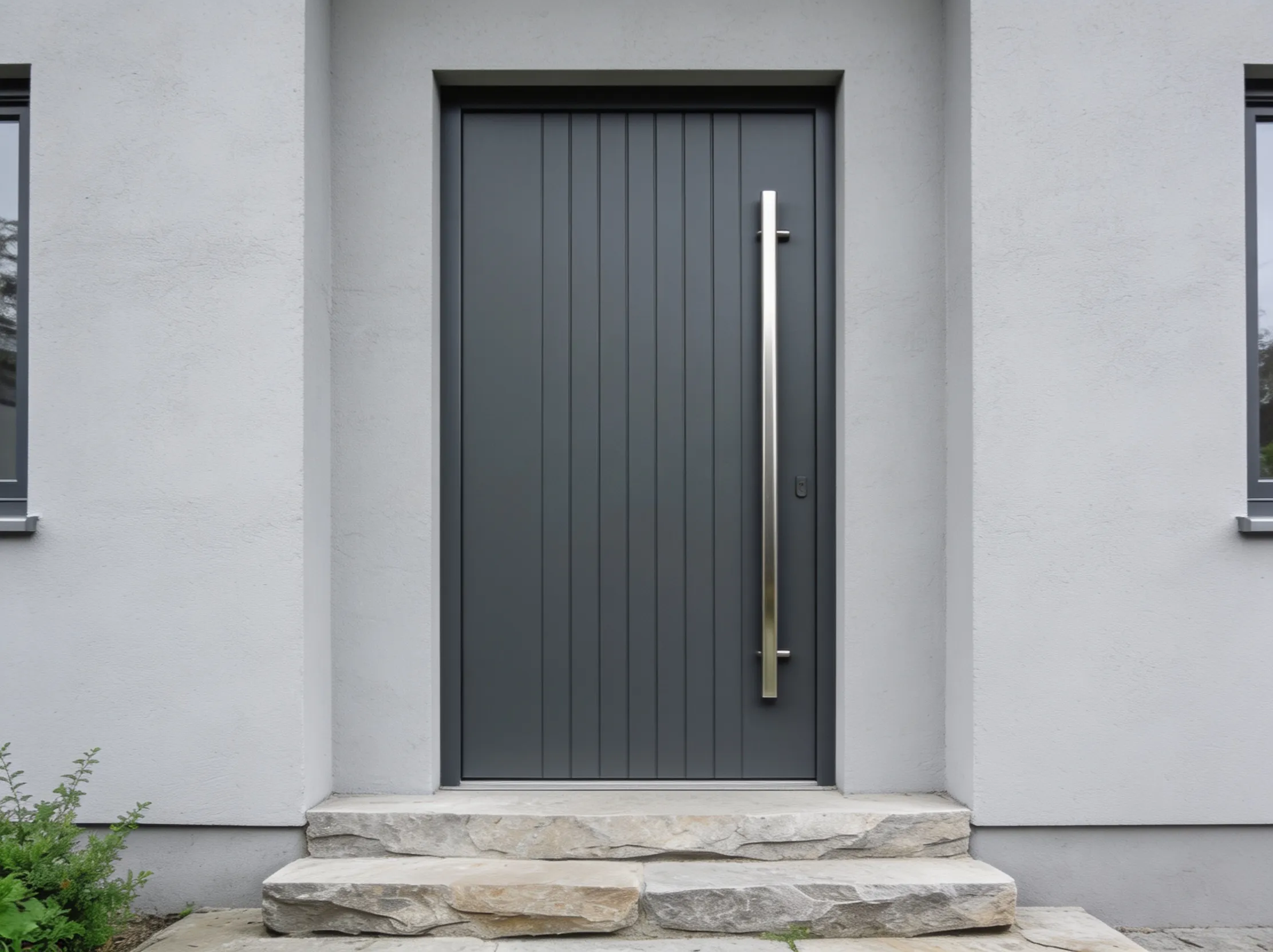 Haustür in Anthrazit, Muster Modern — Designfugen