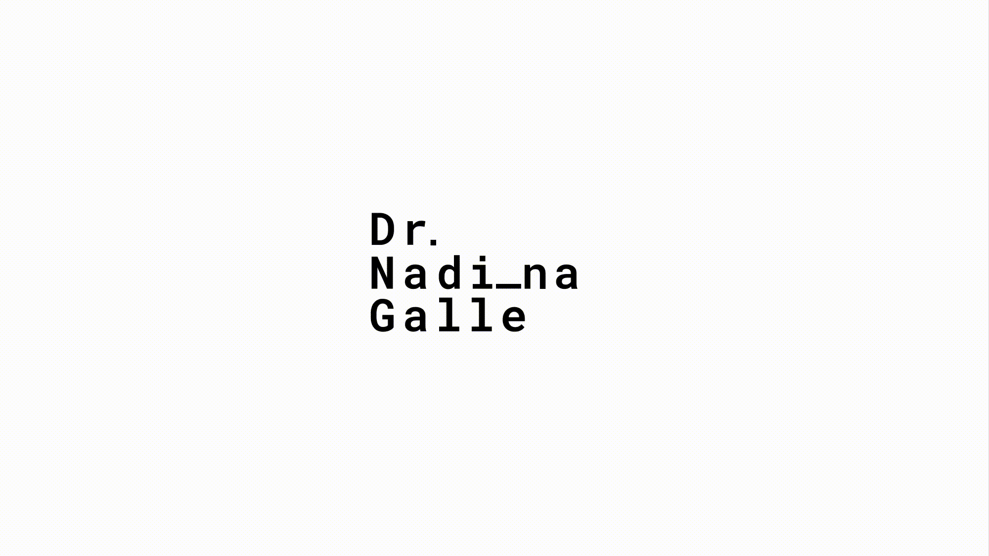 Dr. Nadina Galle