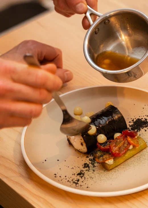 Assiette dressée - La Table de Joakim