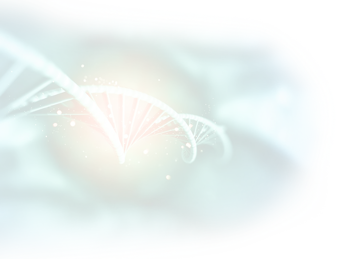 DNA strand green glow