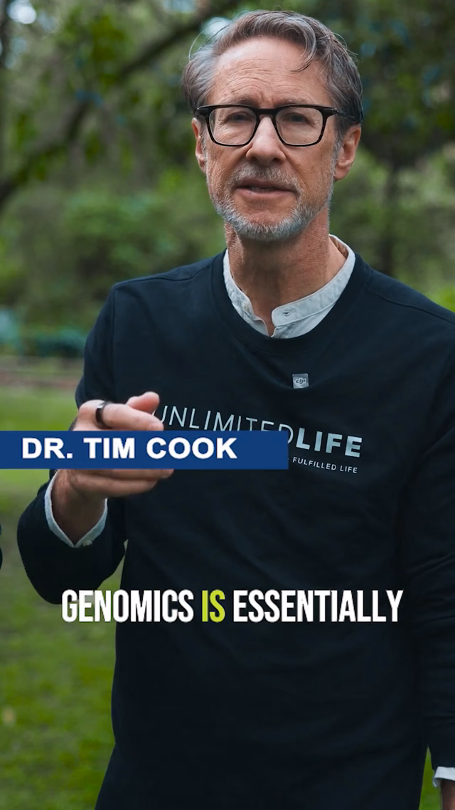 Dr. Tim Cook discussing genomics and longevity