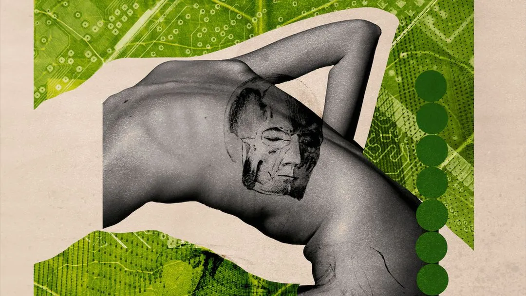 Artistic collage illustration for Dave Asprey Biohacker Health Tips