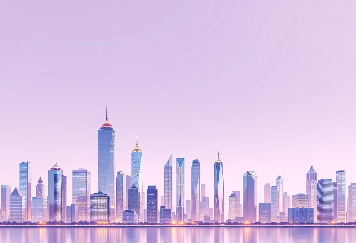 [background image] image of an urban landscape (for an ai marketing tech company)