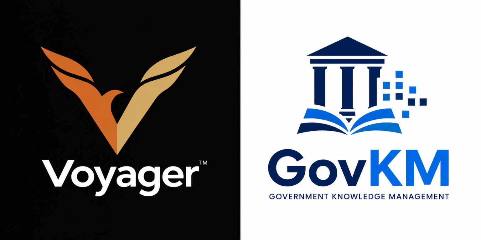 Voyager and GovKM case study graphic representing continuity testing of preserved correction evidence, operative state, and remediation validation.