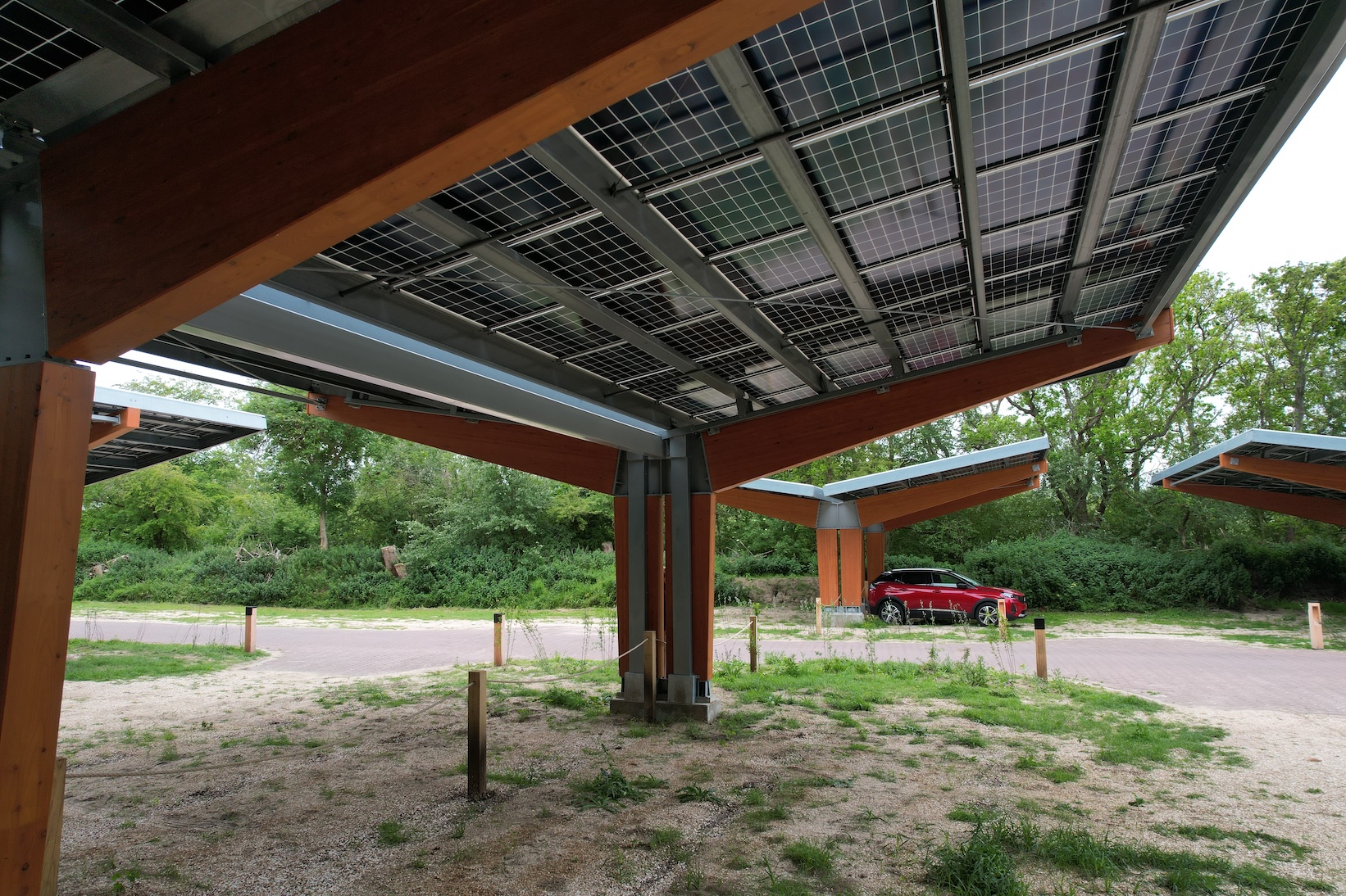 Natuur Positief Solar Car Park Camping Bakkum