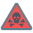 A red toxic waste icon