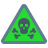 A green toxic waste icon