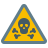 A yellow toxic waste icon