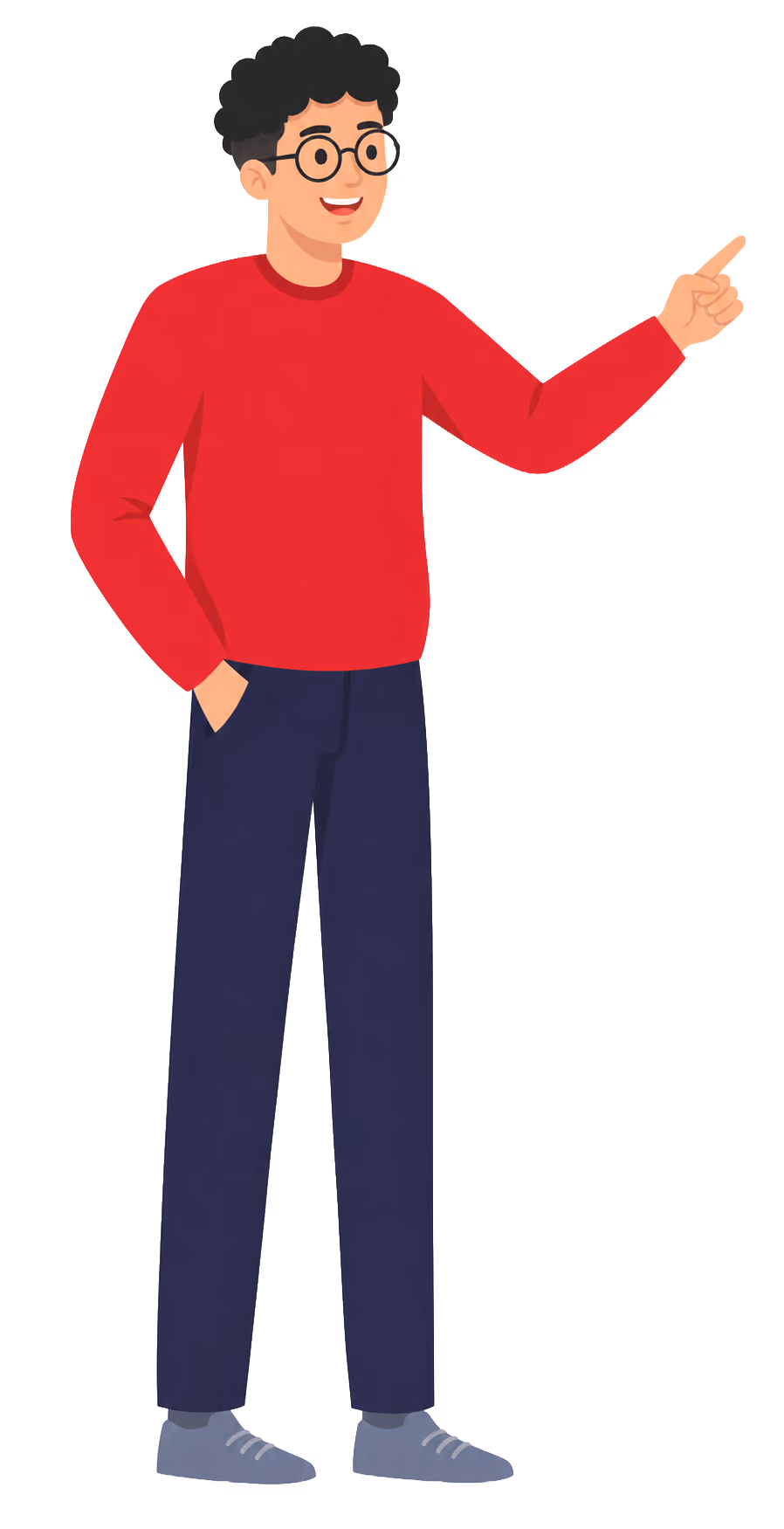 Krystian zit aan te wijzen