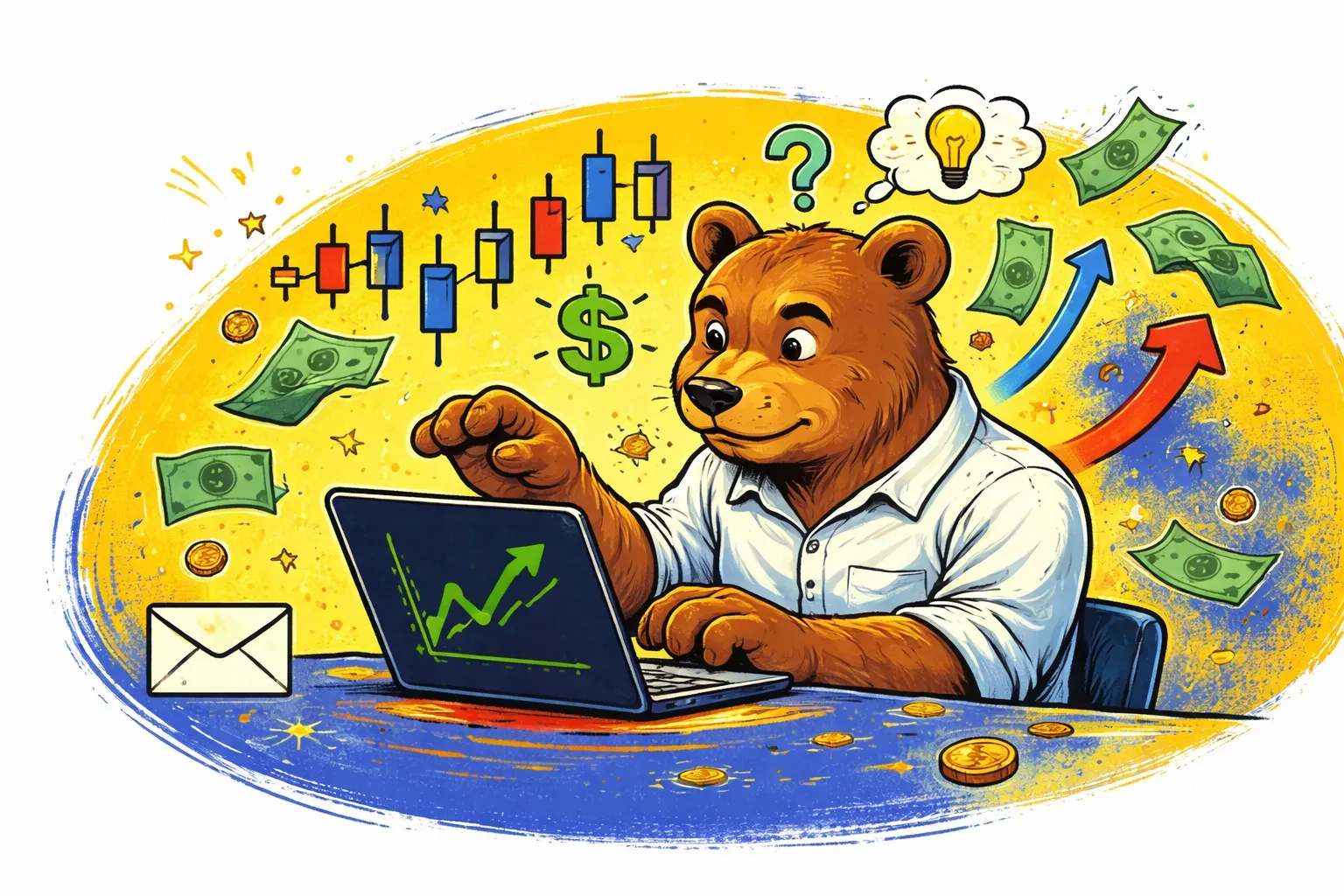 digital project showcase on a laptop