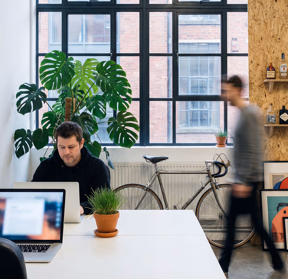 Gravita team working at desks