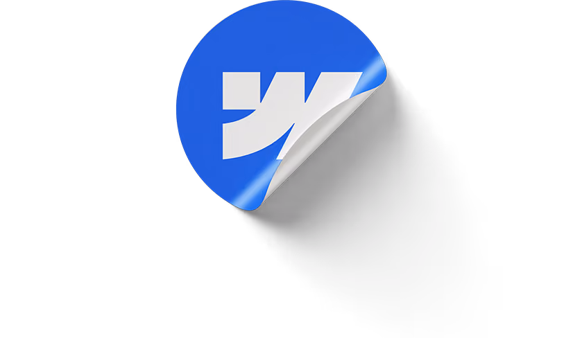 Webflow sticker
