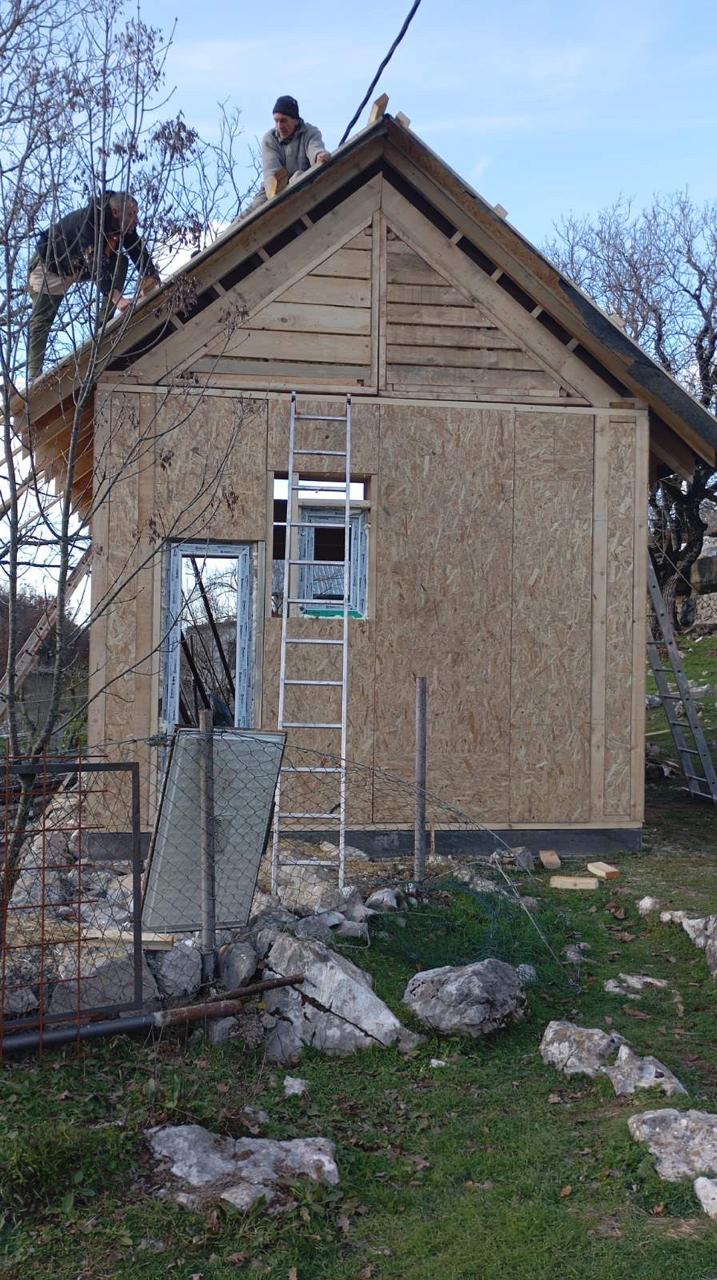 Facade Cladding and Window Installation