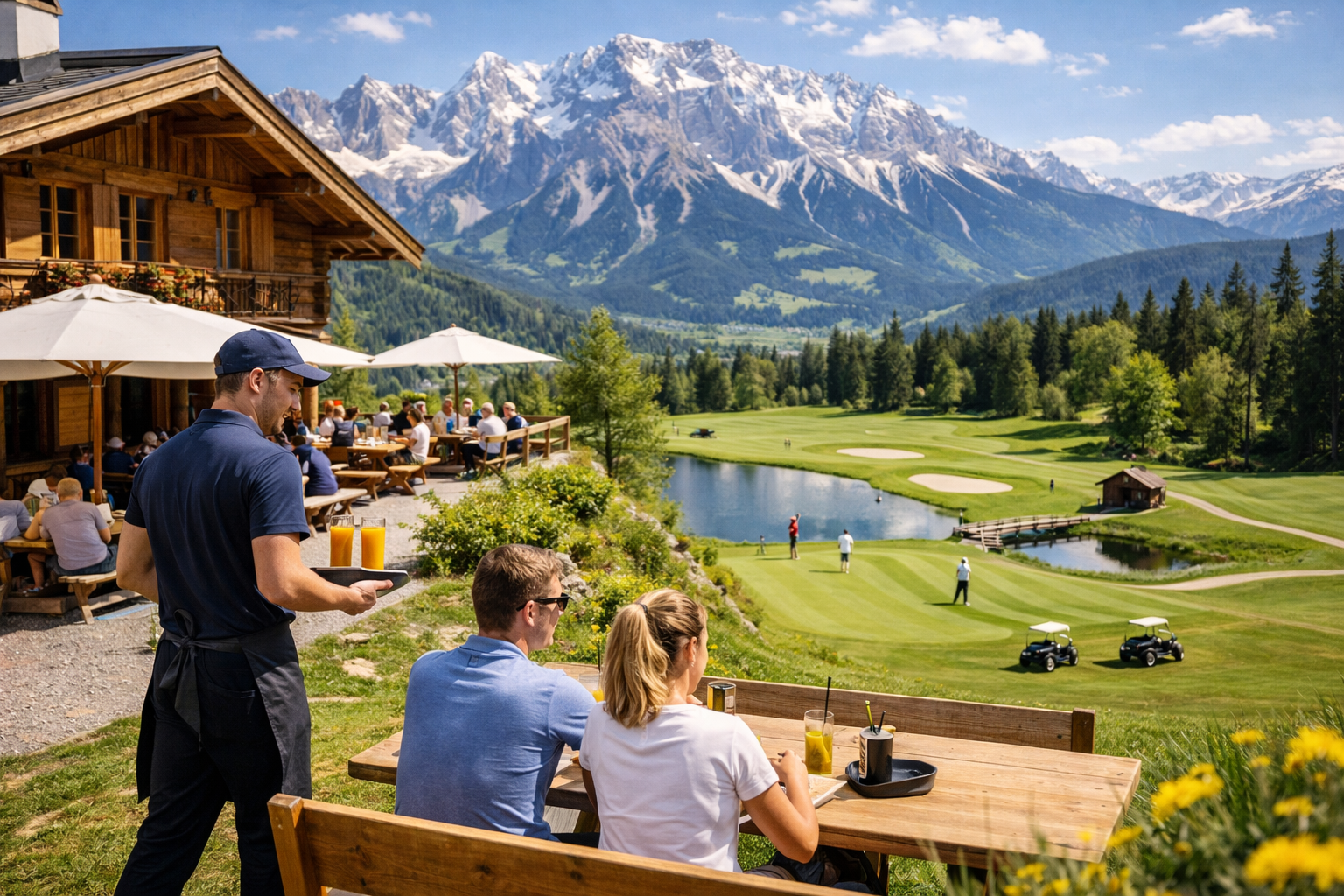 image of a majestic mountain vista for a travel tech business